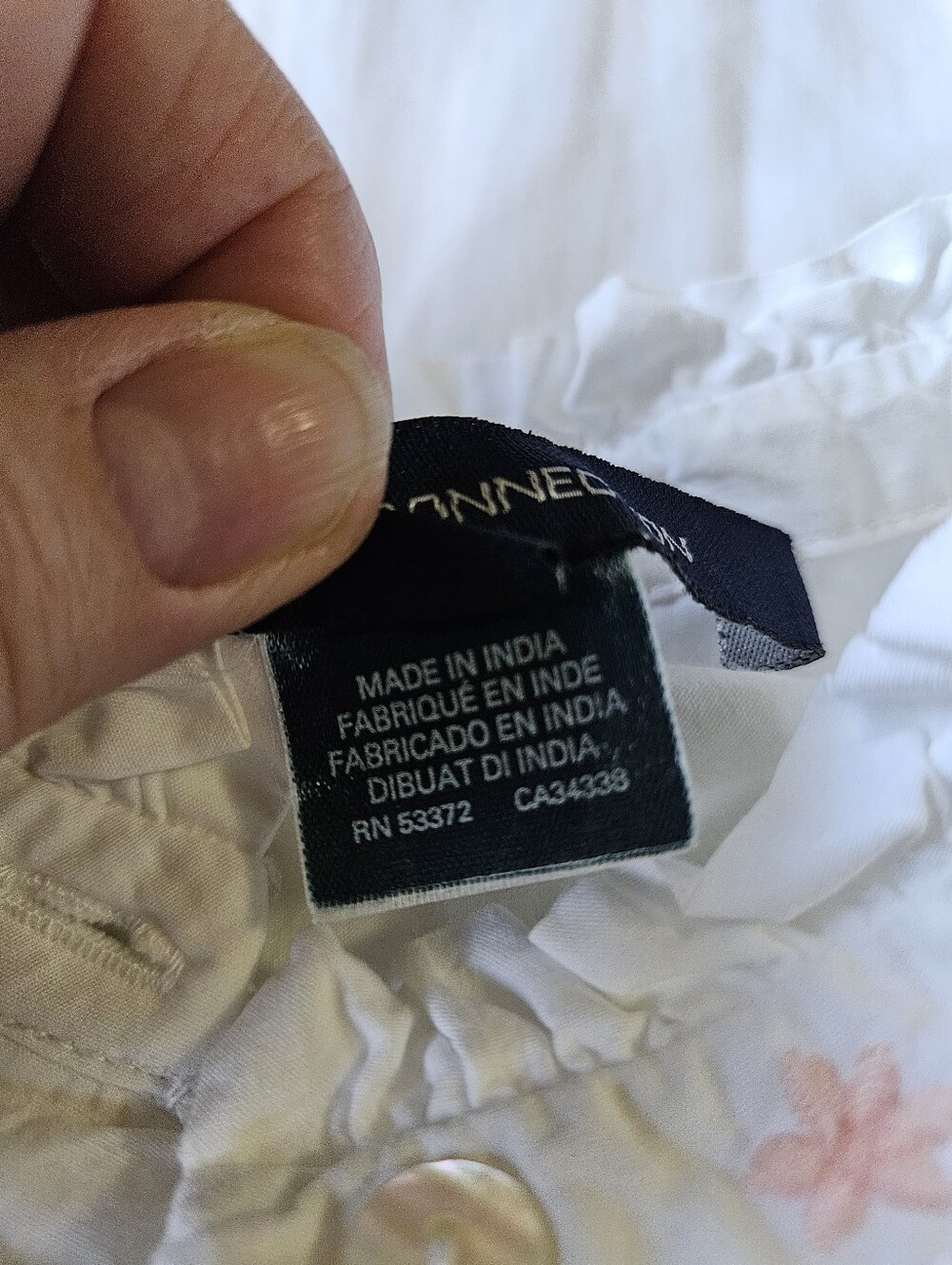 French Connection Embroidered Ruffle Blouse - Size XS - Picture 4 of 11